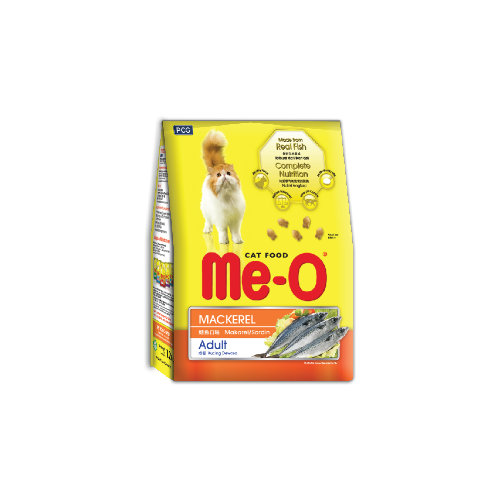 MeO Cat Dry Food – Mackerel (1.2kg)