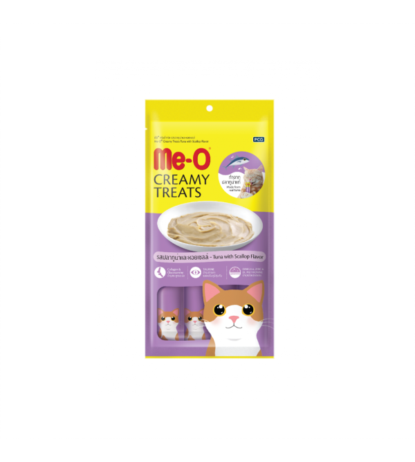 MeO Cat Lick (Creamy Treats) - Tuna & Scallop Flavour (15g x 4)