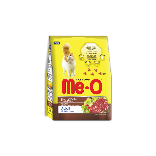 MeO Cat Dry Food - Beef Flavour & Vegetable (1.2kg)