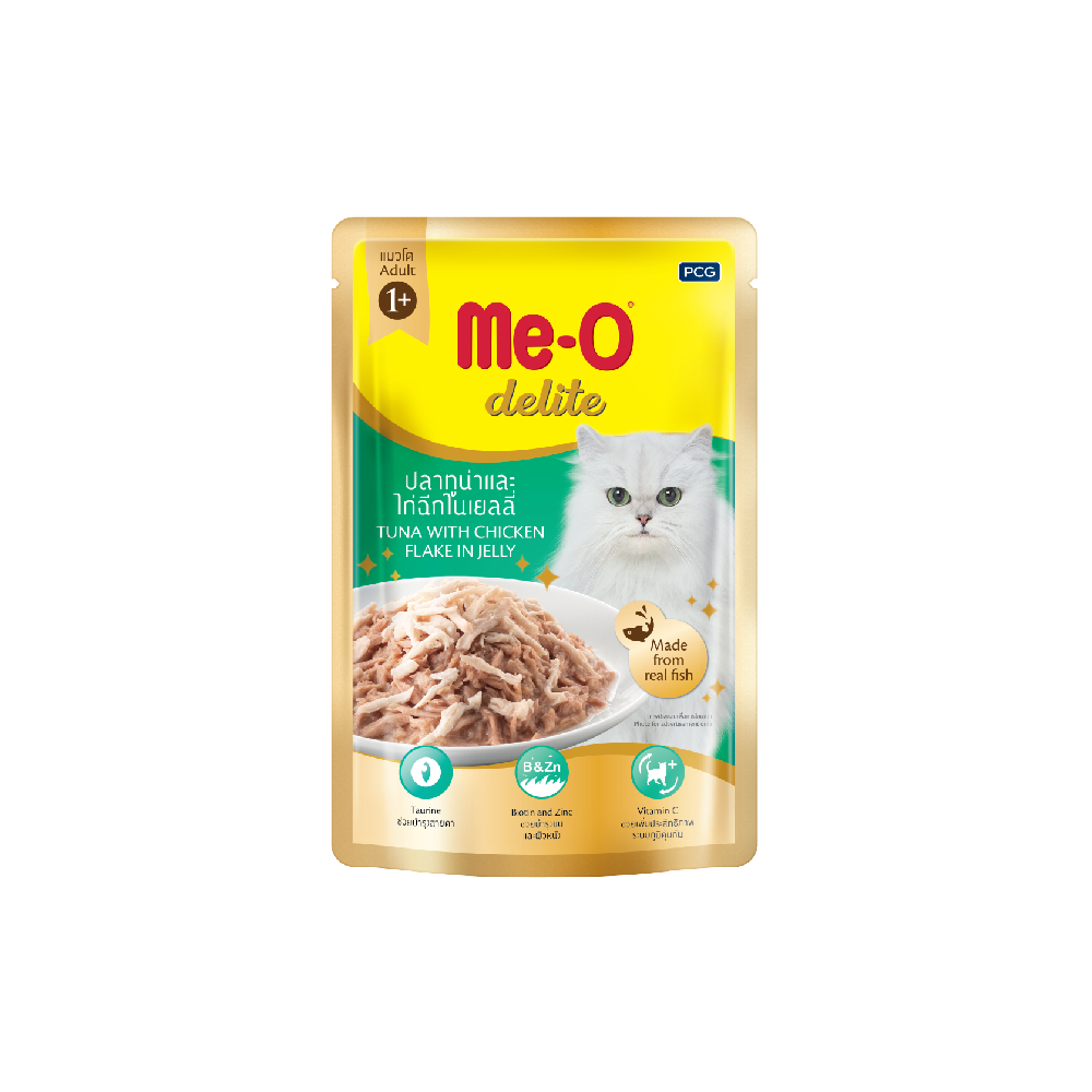 MeO Delite Premium Cat Pouch - Tuna with Chicken Flake (70g)