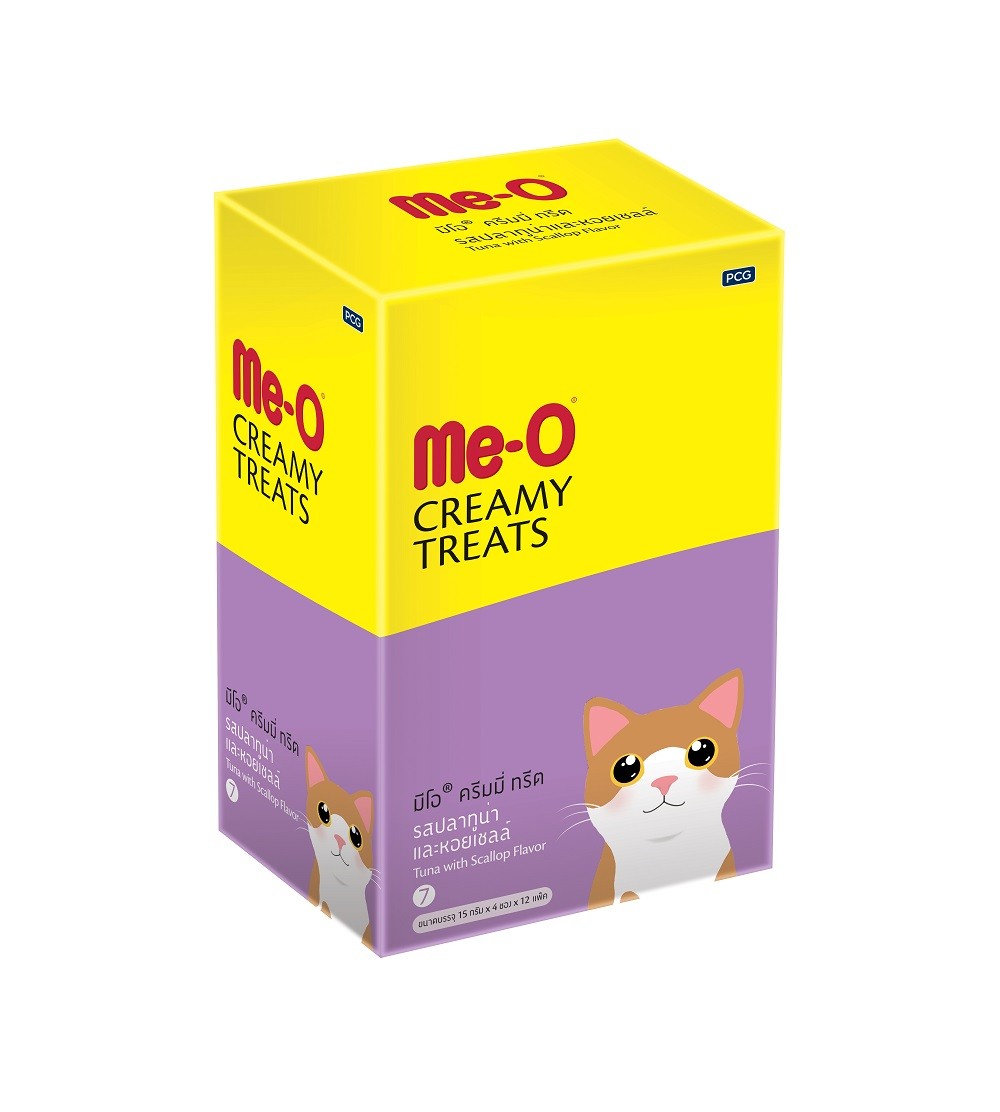 MeO Cat Lick (Creamy Treats) – Tuna & Scallop Flavour (15g x 4)