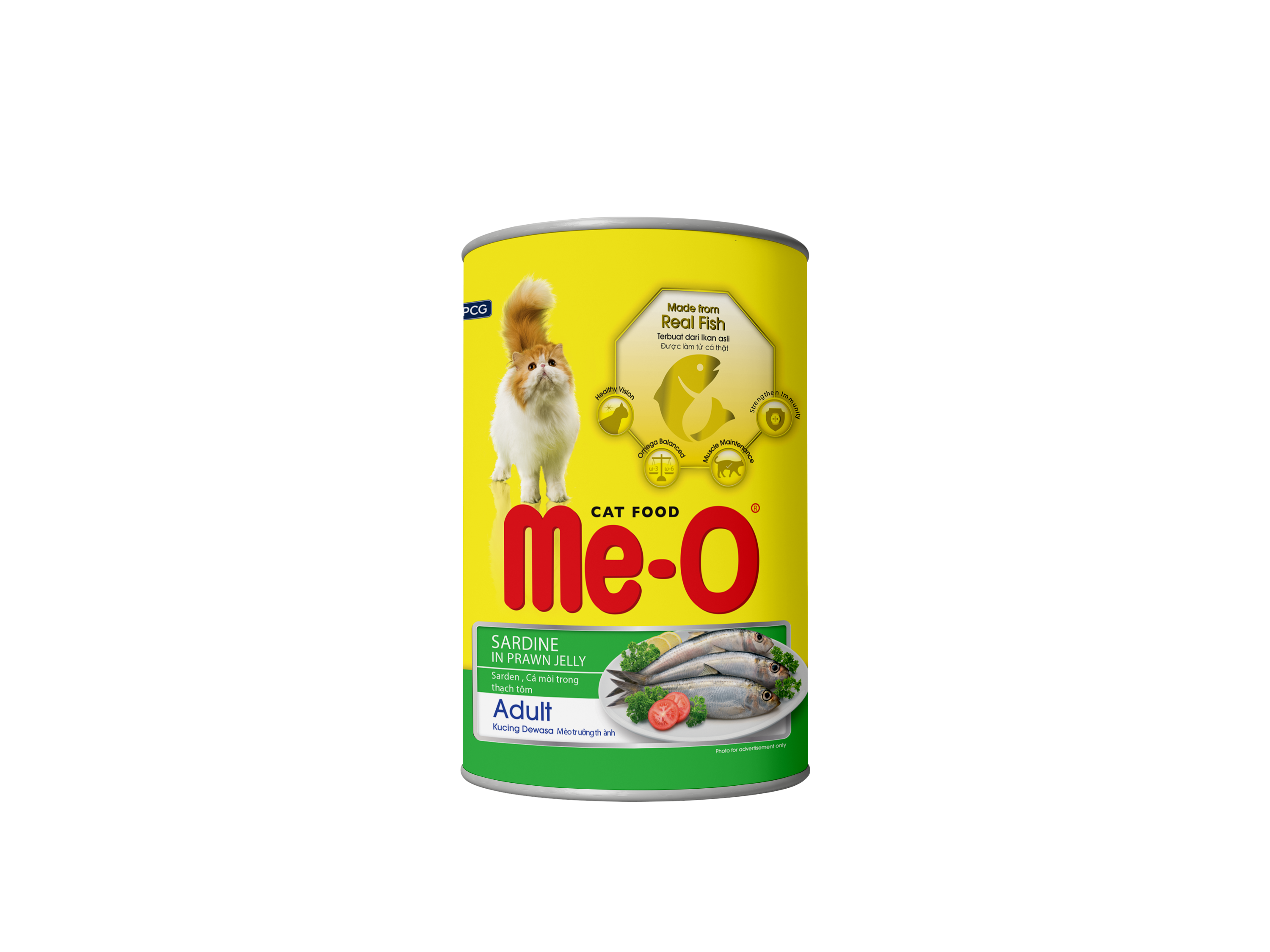 MeO Cat Canned – Sardine in Prawn (400g)