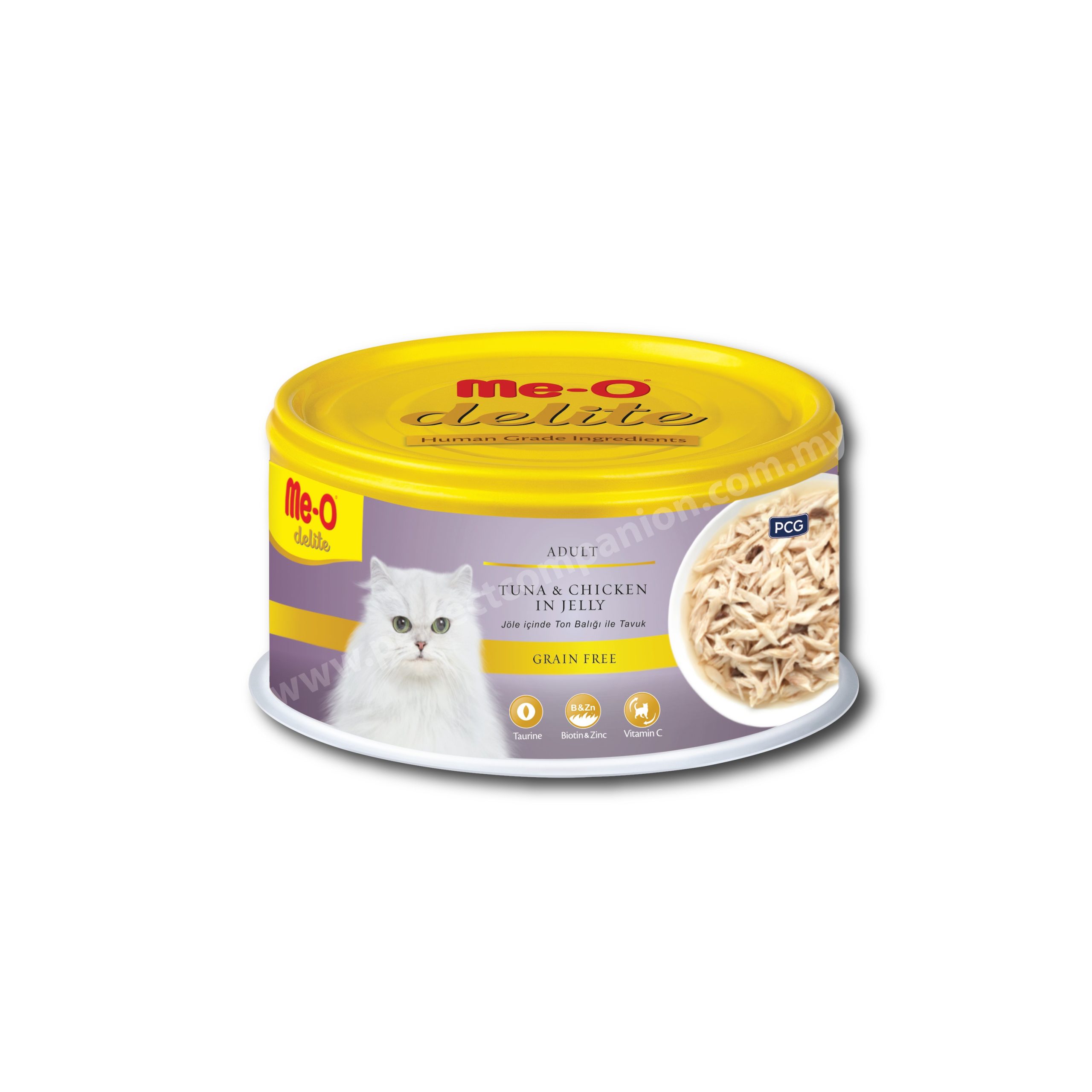 MeO Delite Premium Cat Canned – Tuna and Chicken in Jelly (80g)