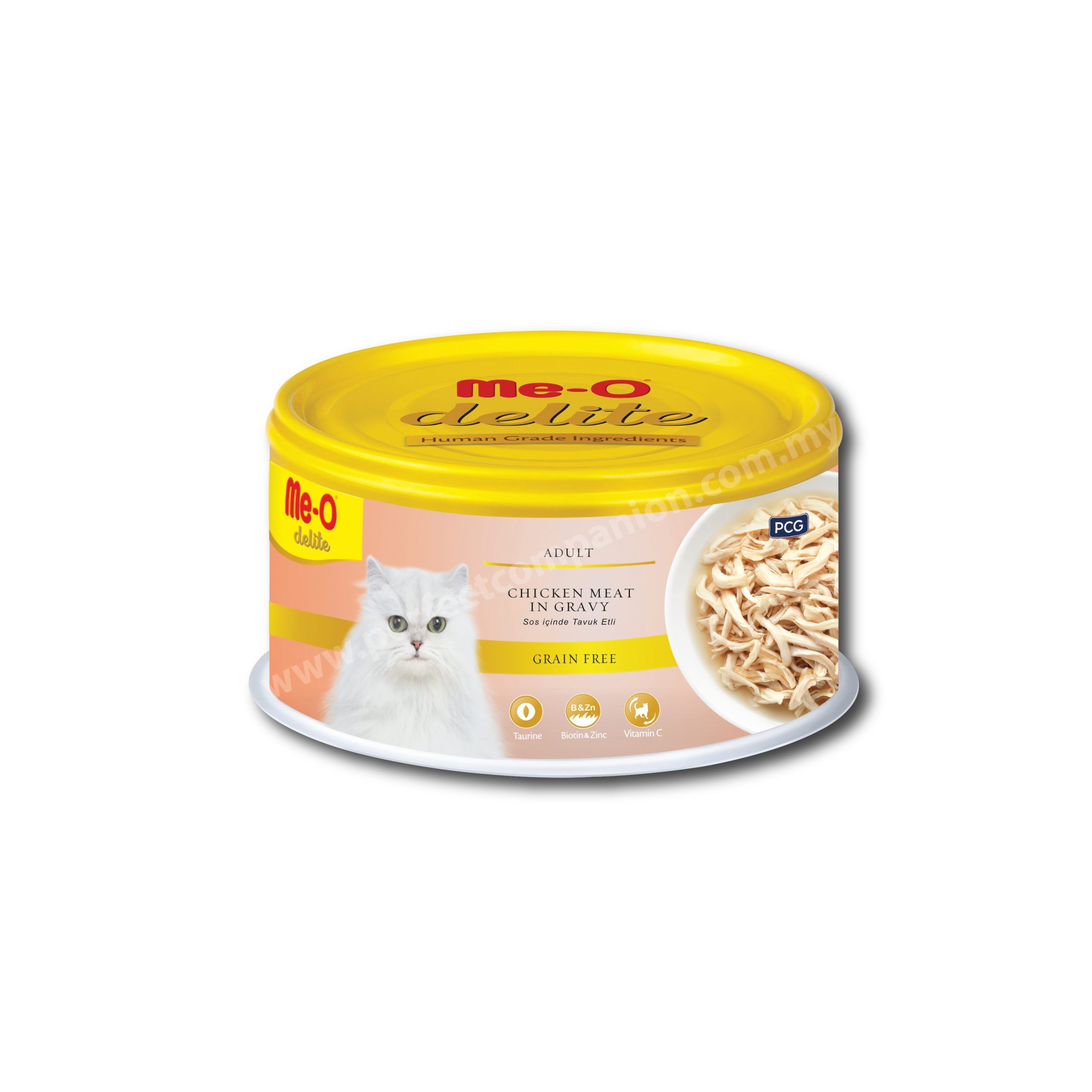 MeO Delite Premium Cat Canned – Chicken Meat in Gravy (80g)