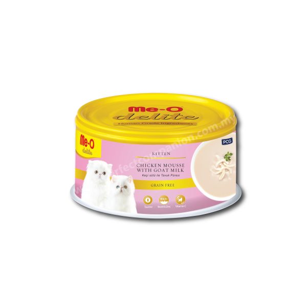 MeO Delite Premium Kitten Canned - Chicken Mousse with Goat Milk (80g)